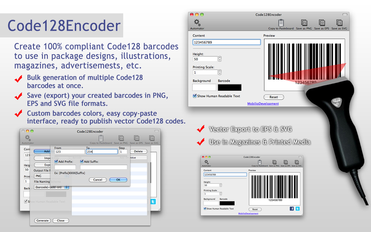 Barcode generator 128