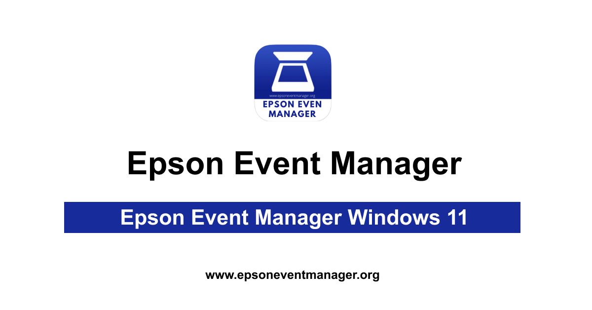 Epson event manager