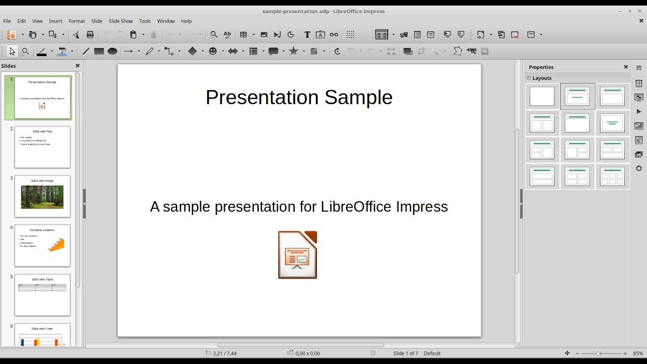 Libreoffice impress