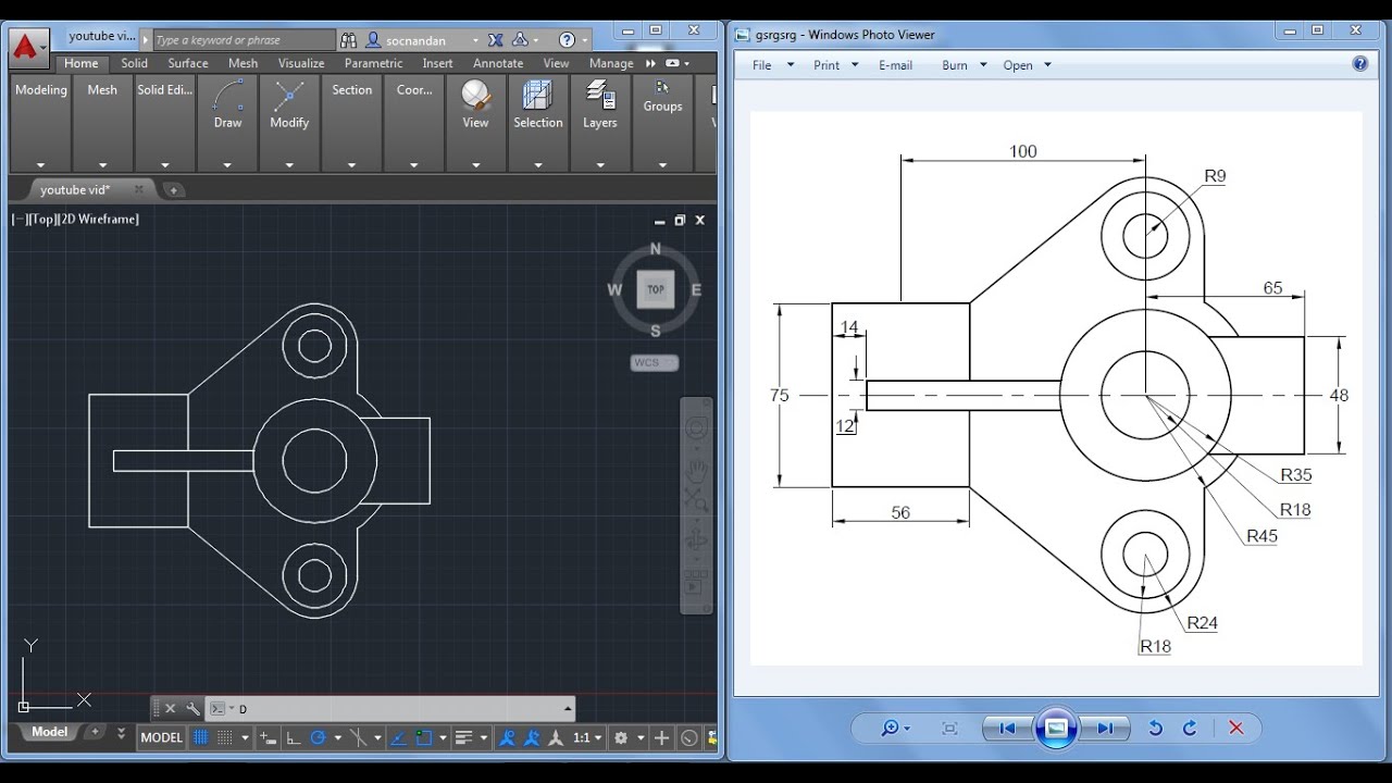 Autocad drawing