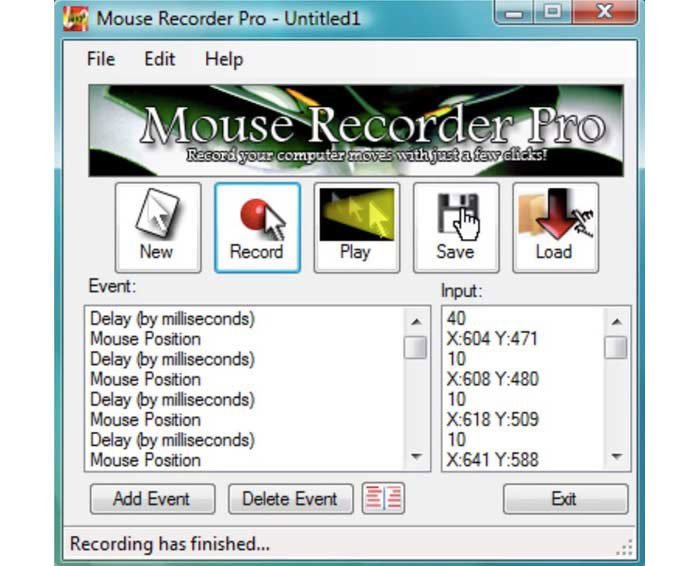 Mouse recorder